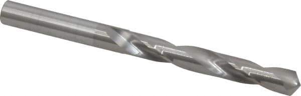 Hertel - 21/64" 118° Solid Carbide Jobber Drill - Bright Finish, Right Hand Cut, Spiral Flute, Straight Shank, 4" OAL, Standard Point - All Tool & Supply