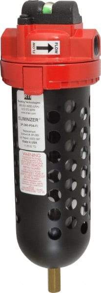 RTI Eliminizer - 1/2" 60 CFM Air Dryer/Filter Unit - Polycarbonate, 11-1/2" High x 3-3/4" Diam - All Tool & Supply