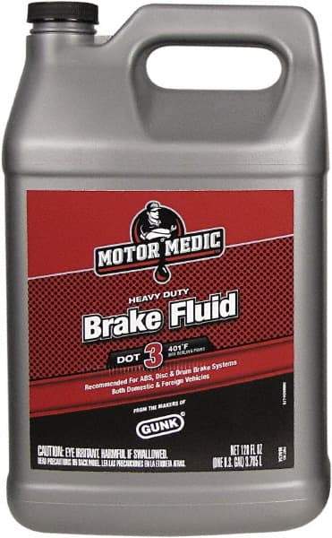 Motor Medic - 1 Gal Super Heavy Duty Brake Fluid - DOT 3 Transportation - All Tool & Supply