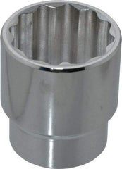 Proto - 1-7/16", 1/2" Drive, Standard Hand Socket - 12 Points, 2-1/8" OAL, Chrome Finish - All Tool & Supply