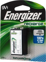 Energizer - Size 9V, NiMH, Standard Battery - 9 Volts, Miniature Snap Terminal - All Tool & Supply