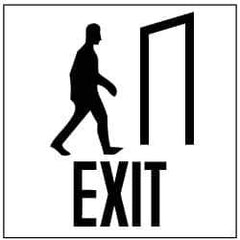 NMC - Exit, Plastic Exit Sign - 7" Wide x 7" High - All Tool & Supply