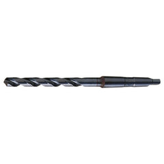 ‎1-19/64 RHS / RHC HSS 118 Degree Radial Point General Purpose Taper Shank Drill - Steam Oxide - Exact Industrial Supply