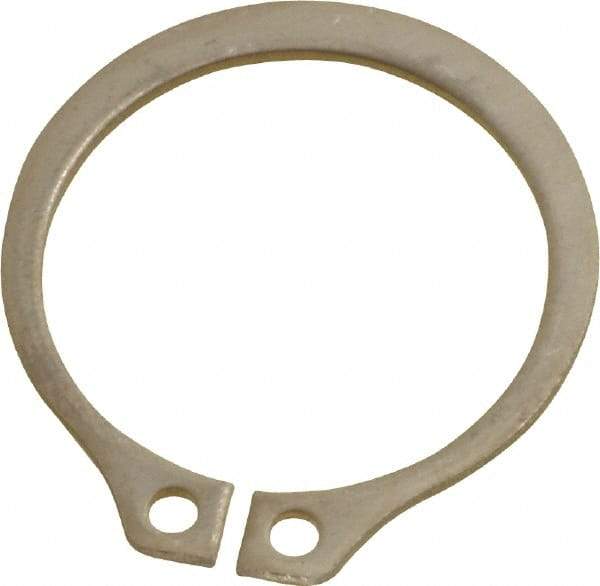 Rotor Clip - 23.88mm Groove Diam, 1" Shaft Diam, Passivated Stainless Steel, Snap External Retaining Rings - 0.046" Groove Width, 0.03" Groove Depth, 0.042" Ring Thickness, Grade 15-7 Grade 632 - All Tool & Supply