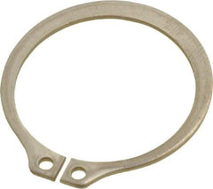 Rotor Clip - 29.87mm Groove Diam, 1-1/4" Shaft Diam, Passivated Stainless Steel, Snap External Retaining Rings - 0.056" Groove Width, 0.037" Groove Depth, 0.05" Ring Thickness, Grade 15-7 Grade 632 - All Tool & Supply