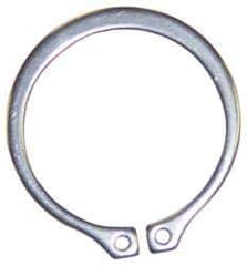 Rotor Clip - 13.4mm Groove Diam, 14mm Shaft Diam, Phosphate Spring Steel, Snap External Retaining Rings - 1.1mm Groove Width, 1mm Ring Thickness - All Tool & Supply