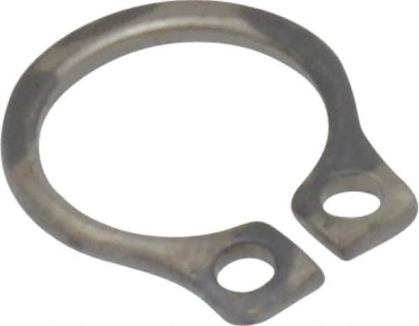 Rotor Clip - 5.84mm Groove Diam, 1/4" Shaft Diam, Passivated Stainless Steel, Snap External Retaining Rings - 0.029" Groove Width, 0.01" Groove Depth, 0.025" Ring Thickness, Grade 15-7 Grade 632 - All Tool & Supply