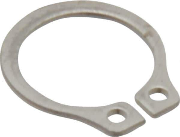 Rotor Clip - 8.94mm Groove Diam, 3/8" Shaft Diam, Passivated Stainless Steel, Snap External Retaining Rings - 0.029" Groove Width, 0.012" Groove Depth, 0.025" Ring Thickness, Grade 15-7 Grade 632 - All Tool & Supply