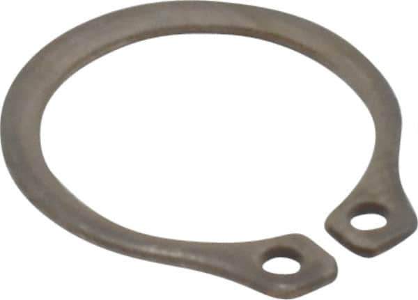 Rotor Clip - 10.46mm Groove Diam, 7/16" Shaft Diam, Passivated Stainless Steel, Snap External Retaining Rings - 0.029" Groove Width, 0.013" Groove Depth, 0.025" Ring Thickness, Grade 15-7 Grade 632 - All Tool & Supply