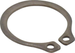 Rotor Clip - 10.46mm Groove Diam, 7/16" Shaft Diam, Passivated Stainless Steel, Snap External Retaining Rings - 0.029" Groove Width, 0.013" Groove Depth, 0.025" Ring Thickness, Grade 15-7 Grade 632 - All Tool & Supply