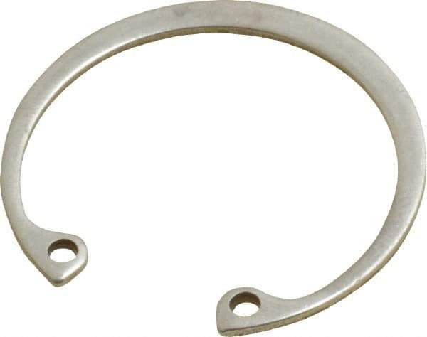 Rotor Clip - 0.05" Thick, Passivated Finish, Stainless Steel Snap Internal Retaining Ring - 0.056" Groove Width, 0.04" Groove Depth, 1.33" Groove Diam, Grade 15-7 Grade 632 - All Tool & Supply