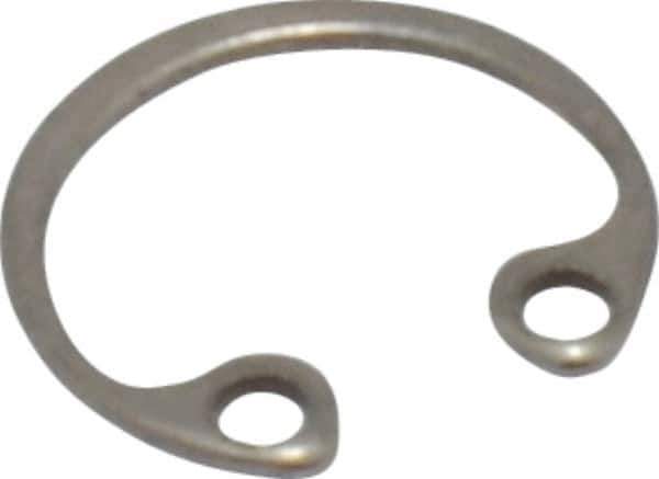 Rotor Clip - 0.015" Thick, Passivated Finish, Stainless Steel Snap Internal Retaining Ring - 0.02" Groove Width, 0.009" Groove Depth, 0.268" Groove Diam, Grade 15-7 Grade 632 - All Tool & Supply