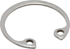 Rotor Clip - 0.035" Thick, Passivated Finish, Stainless Steel Snap Internal Retaining Ring - 0.039" Groove Width, 0.02" Groove Depth, 0.665" Groove Diam, Grade 15-7 Grade 632 - All Tool & Supply