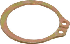 Rotor Clip - 23.88mm Groove Diam, 1" Shaft Diam, Cadmium-Plated Steel, Snap External Retaining Rings - 0.046" Groove Width, 0.03" Groove Depth, 0.042" Ring Thickness, Grade 1060-1090 - All Tool & Supply