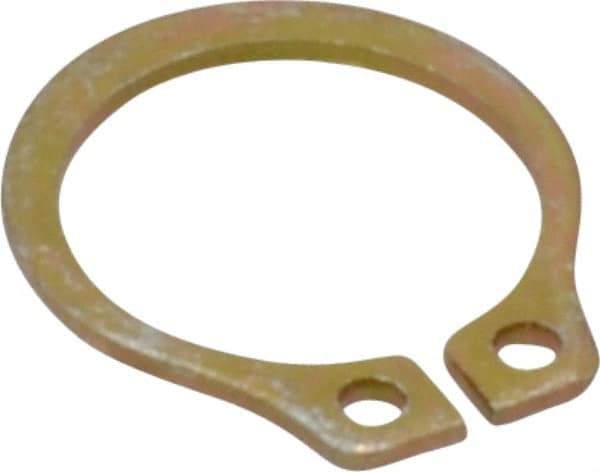 Rotor Clip - 8.94mm Groove Diam, 3/8" Shaft Diam, Cadmium-Plated Steel, Snap External Retaining Rings - 0.029" Groove Width, 0.012" Groove Depth, 0.025" Ring Thickness, Grade 1060-1090 - All Tool & Supply