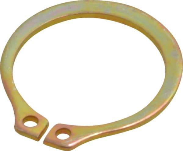 Rotor Clip - 14.94mm Groove Diam, 5/8" Shaft Diam, Cadmium-Plated Steel, Snap External Retaining Rings - 0.039" Groove Width, 0.018" Groove Depth, 0.035" Ring Thickness, Grade 1060-1090 - All Tool & Supply