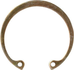 Rotor Clip - 0.05" Thick, Cadmium-Plated Finish, Steel Snap Internal Retaining Ring - 0.056" Groove Width, 0.043" Groove Depth, 1.461" Groove Diam, Grade 1060-1090 - All Tool & Supply