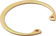 Rotor Clip - 0.062" Thick, Cadmium-Plated Finish, Steel Snap Internal Retaining Ring - 0.068" Groove Width, 0.05" Groove Depth, 1.725" Groove Diam, Grade 1060-1090 - All Tool & Supply