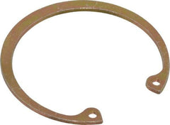 Rotor Clip - 0.062" Thick, Cadmium-Plated Finish, Steel Snap Internal Retaining Ring - 0.068" Groove Width, 0.057" Groove Depth, 1.989" Groove Diam, Grade 1060-1090 - All Tool & Supply