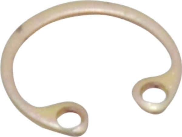 Rotor Clip - 0.015" Thick, Cadmium-Plated Finish, Steel Snap Internal Retaining Ring - 0.02" Groove Width, 0.009" Groove Depth, 0.268" Groove Diam, Grade 1060-1090 - All Tool & Supply