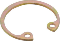 Rotor Clip - 0.035" Thick, Cadmium-Plated Finish, Steel Snap Internal Retaining Ring - 0.039" Groove Width, 0.02" Groove Depth, 0.665" Groove Diam, Grade 1060-1090 - All Tool & Supply