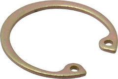 Rotor Clip - 0.042" Thick, Cadmium-Plated Finish, Steel Snap Internal Retaining Ring - 0.046" Groove Width, 0.028" Groove Depth, 0.931" Groove Diam, Grade 1060-1090 - All Tool & Supply