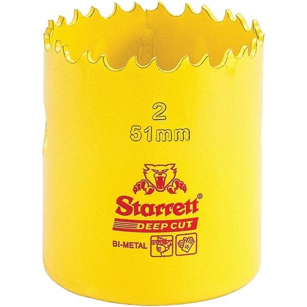 Starrett - 2" Diam, 2" Cutting Depth, Hole Saw - High Speed Steel Saw, Toothed Edge - All Tool & Supply