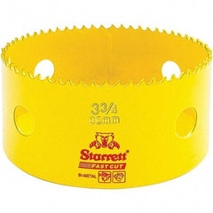 Starrett - 3-3/4" Diam, 1-5/8" Cutting Depth, Hole Saw - High Speed Steel Saw, Toothed Edge - All Tool & Supply