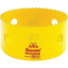 Starrett - 3-5/8" Diam, 1-5/8" Cutting Depth, Hole Saw - High Speed Steel Saw, Toothed Edge - All Tool & Supply