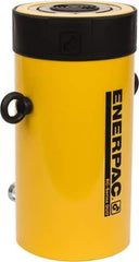 Enerpac - 100 Ton, 6.63" Stroke, 136.67 Cu In Oil Capacity, Portable Hydraulic Single Acting Cylinder - 20.63 Sq In Effective Area, 14.06" Lowered Ht., 20.69" Max Ht., 5.13" Cyl Bore Diam, 4.125" Plunger Rod Diam, 10,000 Max psi - All Tool & Supply