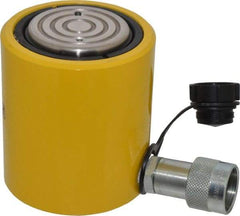 Enerpac - 30 Ton, 2.44" Stroke, 15.82 Cu In Oil Capacity, Portable Hydraulic Low Profile Cylinder - 6.49 Sq In Effective Area, 4.63" Lowered Ht., 7.06" Max Ht., 2.88" Cyl Bore Diam, 2.62" Plunger Rod Diam, 10,000 Max psi - All Tool & Supply