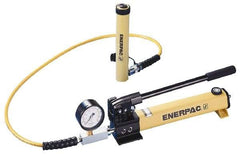 Enerpac - 5 Ton Capacity, Cylinder No. RC-55, Manual Hydraulic Pump & Cylinder Set - Pump No. P-142 - All Tool & Supply