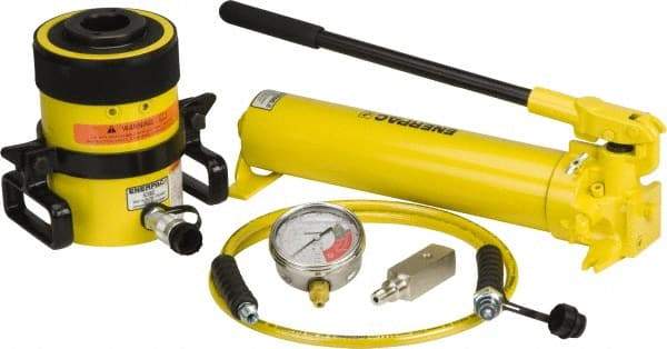 Enerpac - 60 Ton Capacity, Cylinder No. RCH-603, Manual Hydraulic Pump & Cylinder Set - Pump No. P-80 - All Tool & Supply