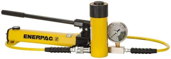 Enerpac - 25 Ton Capacity, Cylinder No. RC-256, Manual Hydraulic Pump & Cylinder Set - Pump No. P-392 - All Tool & Supply