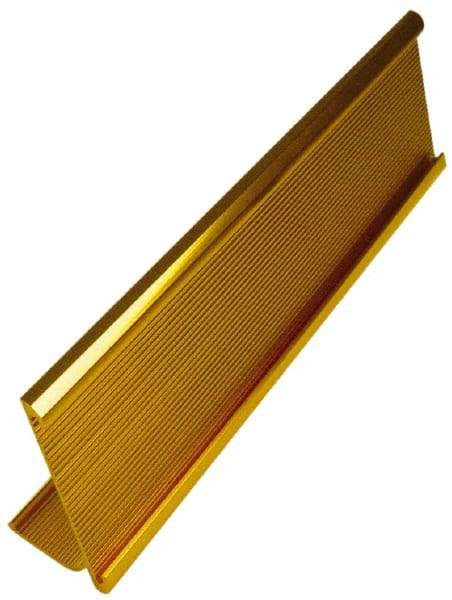 NMC - 2 Inch Compatible Sign Wide, Aluminum Desk Plate Sign Holder - Gold, 8 Inch Width x 8 Inch Holder Height - All Tool & Supply