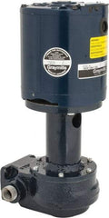 Graymills - 115 Volt, 1/6 hp, 1 Phase, 3,450 RPM, Cast Iron Flanged Outside Suction Machine Tool & Recirculating Pump - 3-3/4" Long x 2-1/2" Mounting Flange Width, NPT Thread, Glass Filled Celcon Impeller - All Tool & Supply