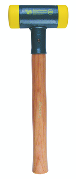 Dead Blow Recoilless Hammer -- 26 oz; Wood Handle; 1-5/8'' Head Diameter - All Tool & Supply