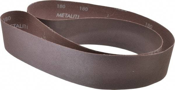 Norton - 2-1/2" Wide x 60" OAL, 180 Grit, Aluminum Oxide Abrasive Belt - Aluminum Oxide, Very Fine, Coated, X Weighted Cloth Backing, Series R228 - All Tool & Supply