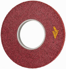 3M - 12" Diam, 1" Face Width, 5" Center Hole, Coarse Grade, Aluminum Oxide Deburring Wheel - Convolute, Medium Density 5 Grade, 3,000 RPM - All Tool & Supply