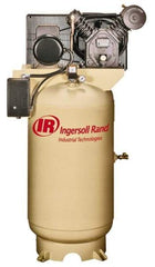 Ingersoll-Rand - 7.5 hp, 80 Gal Stationary Electric Vertical Air Compressor - Single Phase, 175 Max psi, 24 CFM, 230 Volt - All Tool & Supply