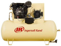 Ingersoll-Rand - 7.5 hp, 80 Gal Stationary Electric Vertical Air Compressor - Single Phase, 175 Max psi, 24.3 CFM, 230 Volt - All Tool & Supply