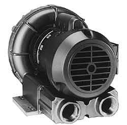 Gast - 1 HP Single Phase Regenerative Air Blower - 115/230V, 92 Max CFM, 52" Max Water Pressure, 48" Max Vacuum Water Pressure, 9.8/4.9 Full Load Amps - All Tool & Supply