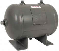 Made in USA - 4.7 Gallon, 200 Max psi Universal Horizontal Tank - 3/4" Inlet, 16" Tank Length x 10" Tank Diam - All Tool & Supply