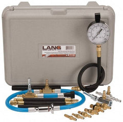 Value Collection - 16" Hose Length, 0 to 100 psi, Mechanical Automotive Basic Fuel Injection Pressure Tester - 1 Lb Graduation, Steel - All Tool & Supply