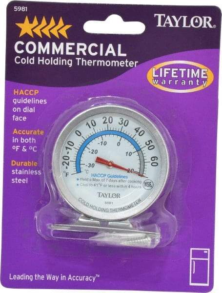 Taylor - Cooking & Refrigeration Thermometers Type: Refrigeration Thermometer Maximum Temperature (F): 80 - All Tool & Supply