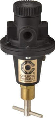 Coilhose Pneumatics - 1/4 NPT Port, 40 CFM, Cast Aluminum Tamper Proof Heavy-Duty T-Handle Regulator - 0 to 200 psi Range, 250 Max psi Supply Pressure, 1/4" Gauge Port Thread, 3" Wide x 5-1/2" High - All Tool & Supply