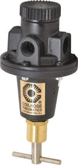 Coilhose Pneumatics - 3/8 NPT Port, 40 CFM, Cast Aluminum Tamper Proof Heavy-Duty T-Handle Regulator - 0 to 200 psi Range, 250 Max psi Supply Pressure, 1/4" Gauge Port Thread, 3" Wide x 5-1/2" High - All Tool & Supply