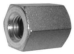 Made in USA - M12x1.75 Metric Coarse, 1-1/2" OAL Stainless Steel Standard Coupling Nut - 5/8" Width Across Flats - All Tool & Supply