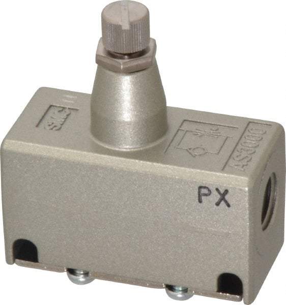 SMC PNEUMATICS - 1/4" Male NPT x 1/4" Female NPT Flow & Speed Control Valve - Inline Type - All Tool & Supply