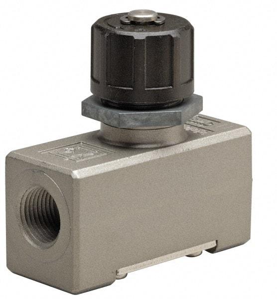 SMC PNEUMATICS - 3/8" Male NPT x 3/8" Female NPT Flow & Speed Control Valve - Inline Type - All Tool & Supply